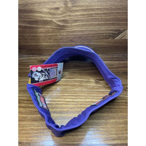 LSU‎ Tigers Louisiana State Colosseum Adjustable Purple Gold Yellow Visor NWT - Picture 3 of 4